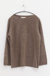SWAYING 25 Fall/Winter Collection: Crew Neck Yak Wool Sweater SW-SW25AW1T39C2S2-HZ (Gray-Brown)